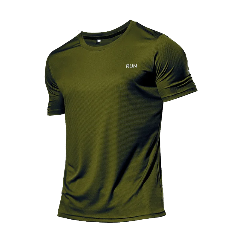 Men Compression Shirt Quick Dry Running Gym Training Sport Top Fitness