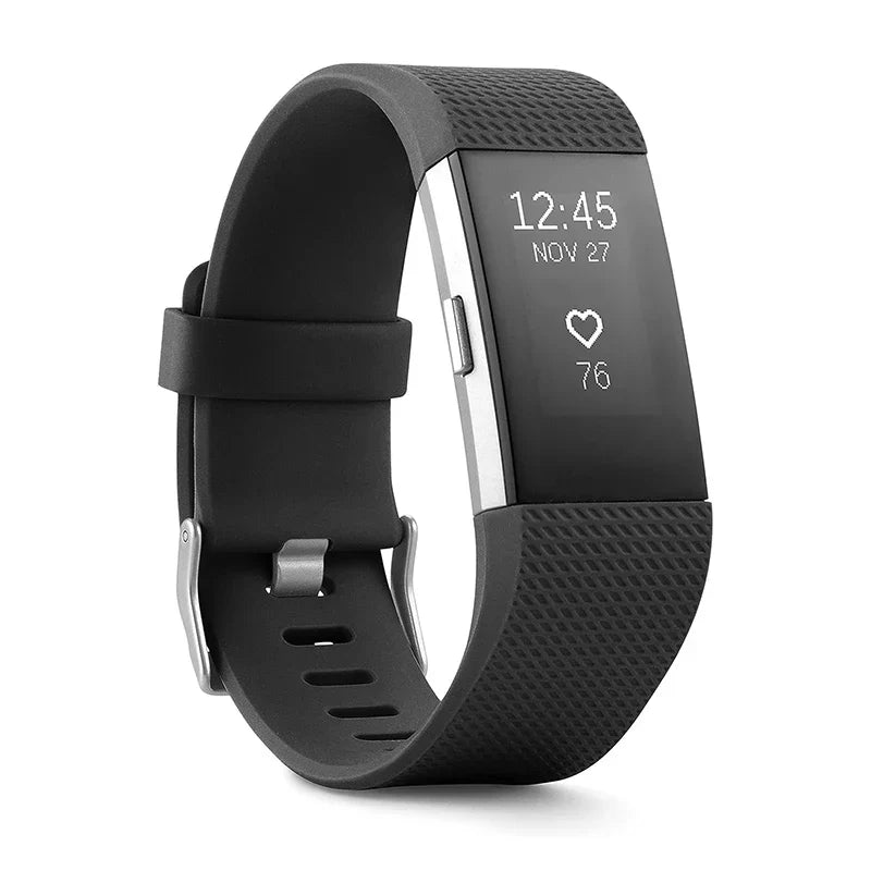 Smart Fitness Wristband Heart Rate Black