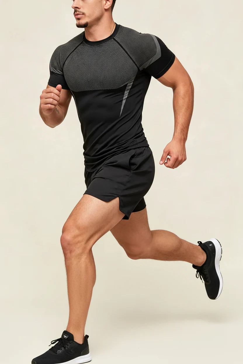 Men's Quick-Dry Short Sleeve Fitness T-Shirt