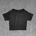 Women Yoga Shirts Short Sleeve Crop Top Gym Tops Fitness Running Workout Sport T-Shirts Sports Wear